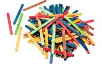 Folia Holzstäbchen Farbig 500 Stück