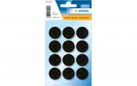 Herma Filzgleiter schwarz 22 mm
