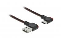 Delock EASY USB2.0-Kabel A-C: 1m, schwarz
