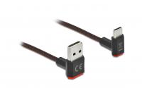 Delock EASY USB2.0-Kabel A-C: 0.5m, schwarz