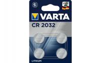 VARTA Knopfzelle CR2032, 3V, 4er Blister