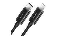 DeleyCON Lightning-USB-C Kabel 50cm,schwarz