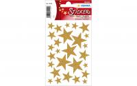 Herma Weihnachtssticker Sterne gold
