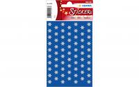 Herma Weihnachtssticker Sterne silber 8 mm
