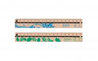 Herlitz Holzlineal 17cm GREENline