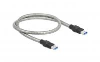 Delock USB3.2 Kabel, 50cm, A-A, Metalmantel