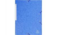 Exacompta Gummibandmappe A4 Maxi Blau
