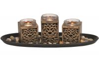 G. Wurm Teelichthalter-Set, Gold