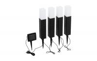 EGLO SOLAR Set 4x Solarspiess Rattan