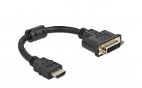 Delock Adapter HDMI-DVI 24+5, 4K 30Hz, 20cm