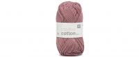 RICO Creative Cotton Aran, smokey berry