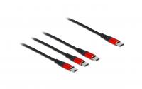 Delock USB2.0-Ladekabel 3 in 1, 30cm