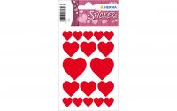Herma Sticker Rote Herzen