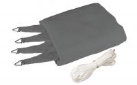 Sonnensegel grau 4.0m, Quadratisch