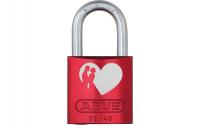 ABUS 72/40 rot LoveLock 6 Herz mit Pärchen