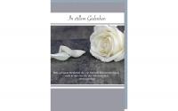 B+C Trauerkarte In stillem Gedenken Rose