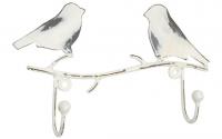 Tranquillo Wandhaken Vögel 16x10x3 cm
