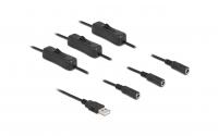 Delock USB-AStecker zu 3x DC 5.5x2.1mm,1m