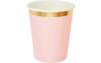 Rico Design Pappbecher rosa/gold