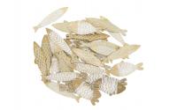 Rico Streudeko Holz Fische gold. wess