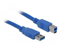 USB3.0 Kabel, 3m, A-B, Blau