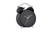 KARLSSON Wecker Iconic, Schwarz matt