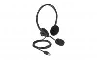 Delock USB Stereo Headset für PC + Notebook