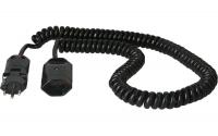 Spiralverlängerungskabel 3.5 m, schwarz, TD