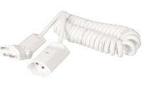 Spiralverlängerungskabel 2.5 m, weiss, TD