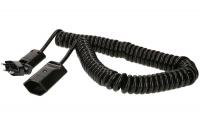 Spiralverlängerungskabel 4 m, schwarz, TD