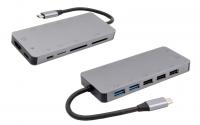 exSys EX-1221HM, 11 in 1 USB 3.2, Metall,