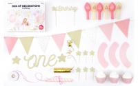 Partydeco Decorat. Set 1st Birthday gold