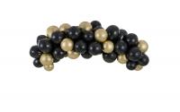 Partydeco Ballon Girlande schwarz-gold