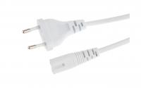 Netzkabel Euro T26 - C7, 1 m weiss