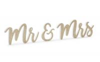 Partydeco Holzschrift Mr & Mrs
