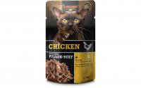 Leonardo Nassfutter Huhn & Pulled Beef 70g