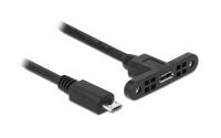 Delock Kabel USB 2.0 Micro-B zum Einbau