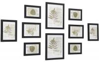 Songmics Bilderrahmen 10er Set, Schwarz