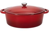 Nouvel Bräter oval schwarz rot