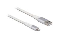 Delock USB Daten&Ladekabel, Weiss, 3m
