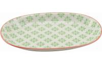 Haynan Ovale Platte grün L 23.5 cm