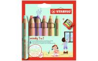 STABILO Woody 3in1 Pastell 6er Etui