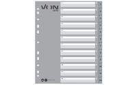 VON Register Zahlen 1-12,A4 Überbreite, PP