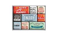 Nostalgic Art Magnet-Set Enjoy Life