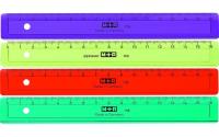 M+R Flachlineal farbig