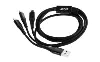 onit USB-Multi-Kabel schwarz 1m