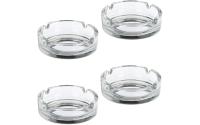 relaxdays Aschenbecheraus Glas, 4er Set