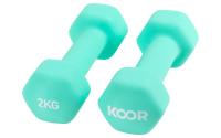 KOOR Kurzhantel 2 kg mint grün