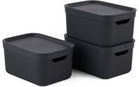 Rotho 3er-Set Dekoboxen black A5 JIVE