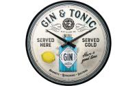 Nostalgic Art Wanduhr Gin&Tonic Served Here